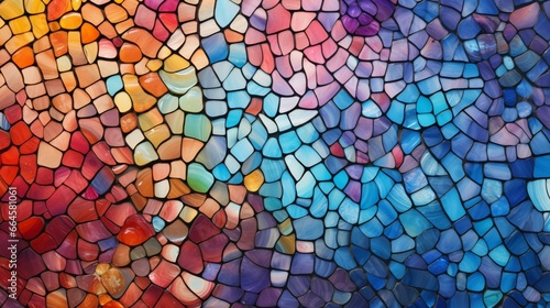 a mesmerizing mosaic of colorful tiles suitable for web backgrounds.