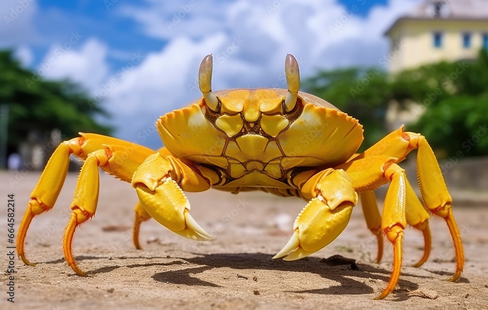 Fototapeta premium Yellow land crab.