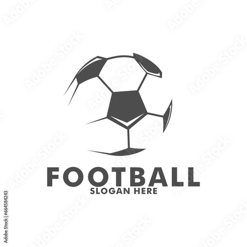 Soccer Football logo design vector illustration, football logo icon template