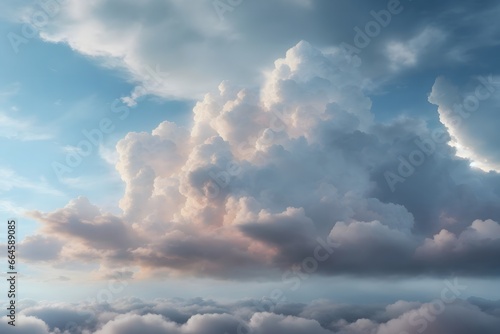 Ethereal Overcast Cloud Texture Background, Cloud Texture Background, Generative Ai © firoz3344