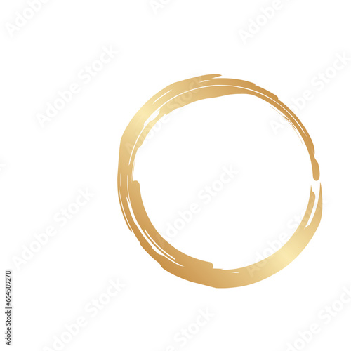 gold circle decoration
