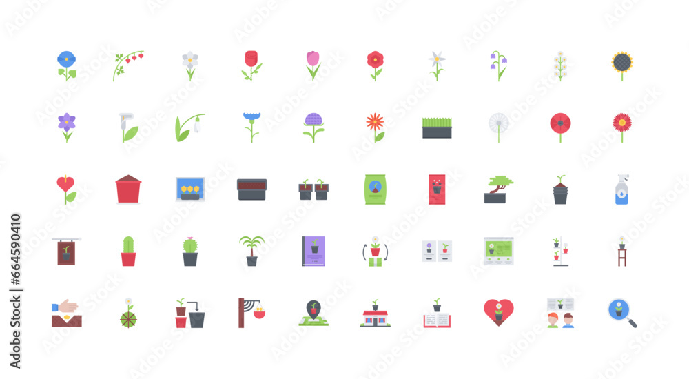 plant icon set plant icon set
