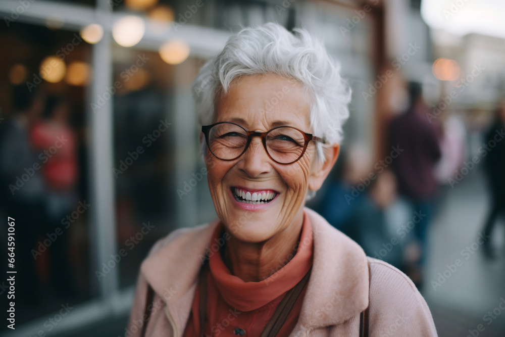 Picture of happy senior woman