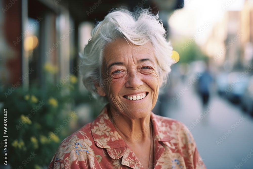 Picture of happy senior woman Picture of happy senior woman