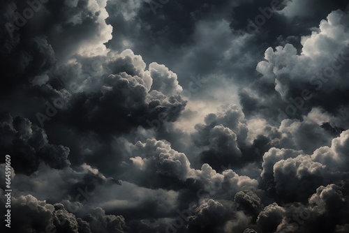 Black Clouds Background, Clouds Background, Generative Ai