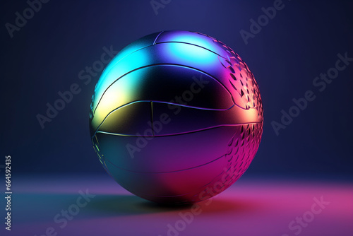 Basketball ball in fire flames. 3d rendering, 3d illustration.