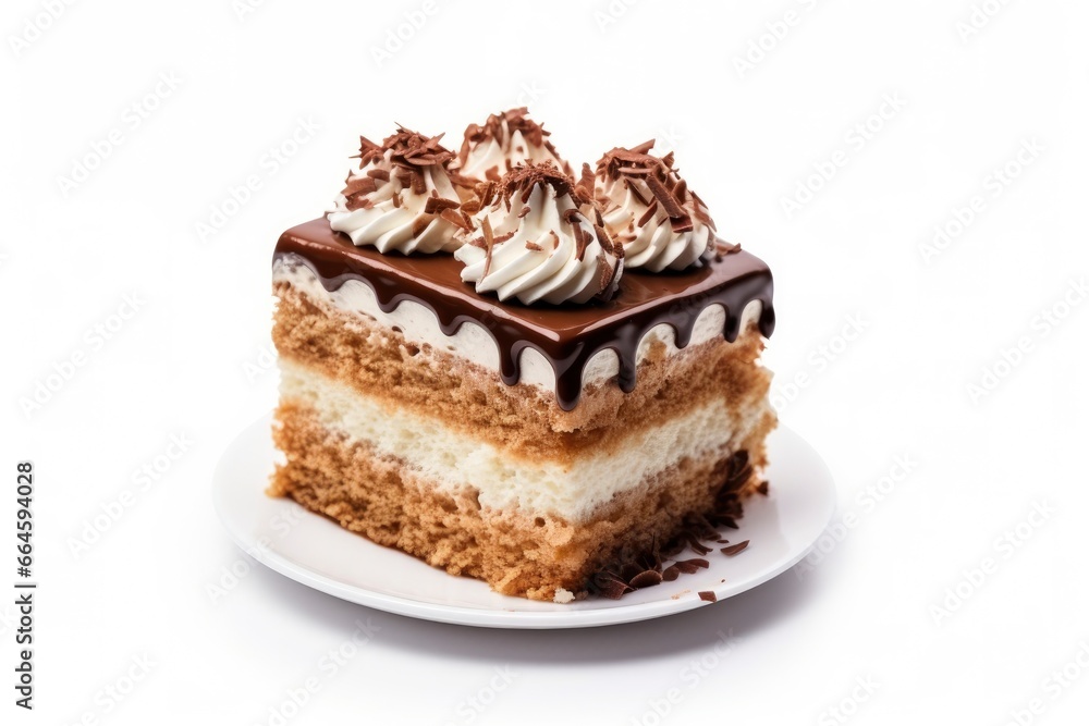 Cake isolated on white background. Cake isolated on white background.
