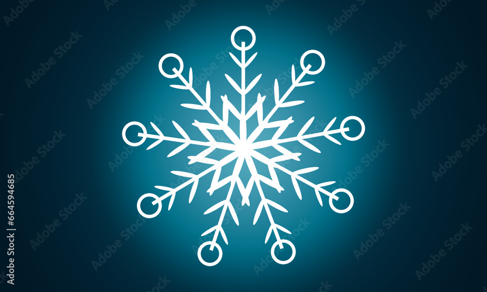 white snowflake on a blue background close up white snowflake on a blue background close up