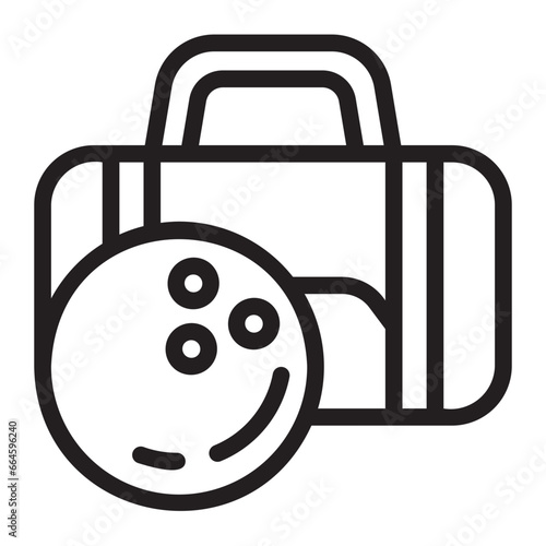 ball bag line icon