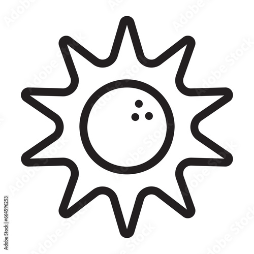 bowling ball line icon