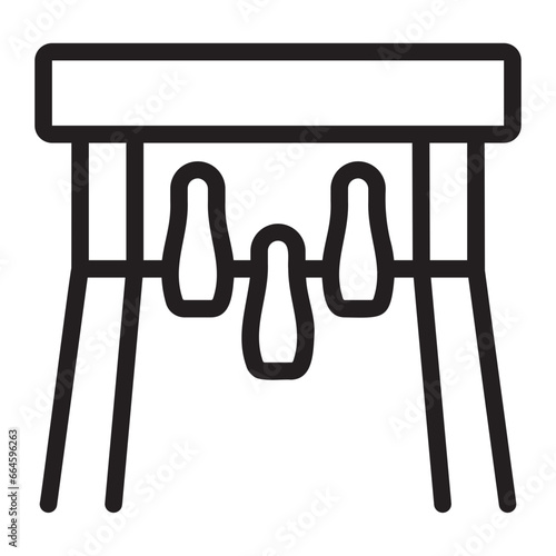 bowling lane line icon