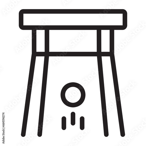 bowling lane line icon