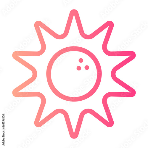 bowling ball gradient icon