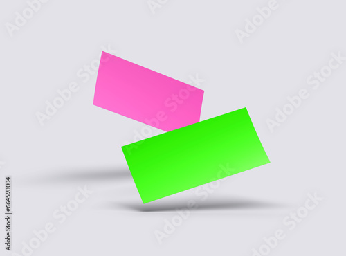 Free Download Blank 8.3'x3.9' DL Flyers template with an easily changeable one-color sheet to present your design. 3d render - GFXLoad