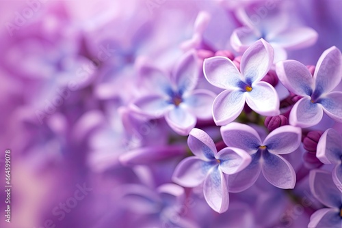 Lilac blossom macro background with copy space. © MstHafija