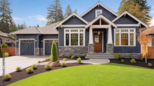 Beautiful Newly Built Luxury Home Exterior 