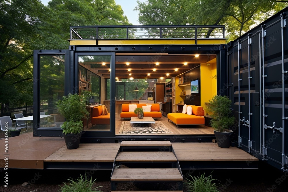 Renovated shipping container transformed into a versatile, eco-friendly ...