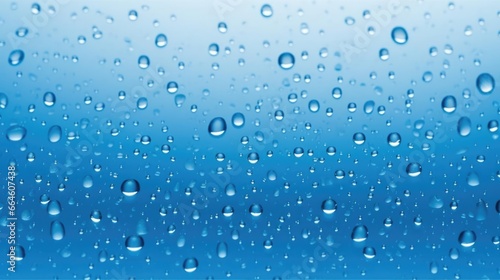 water drops on blue background 