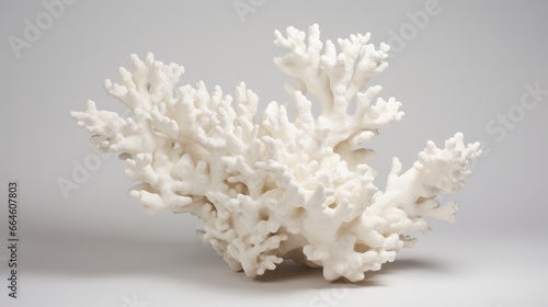white corals on a white background.