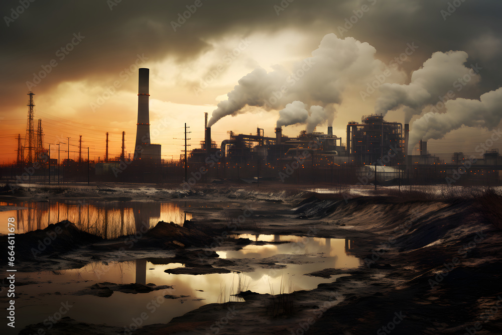 Industrielle Verschmutzung: Umweltbelastung und Maßnahmen zur Umweltschutzkontrolle in industriellen Produktionsgebieten