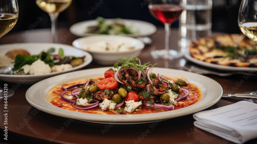 Greek Ouzeri: Mezedes Grilled Octopus Greek Salad Greek Ouzeri: Mezedes Grilled Octopus Greek Salad