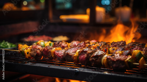 Churrascaria: Skewers of Succulent Meats Open Flame photo