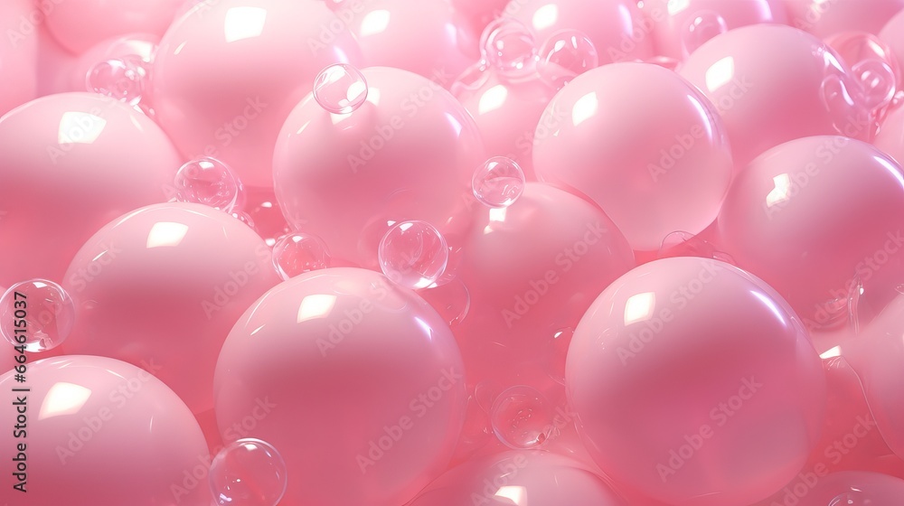 background of pink balloons.