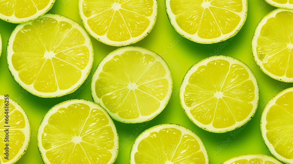 lime, lemon and orange slice wallpaper, sliced citrus background and texture pattern