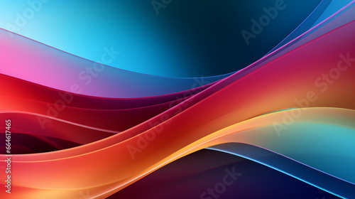 Abstract colorful Metallic Wavy Background. Generated AI