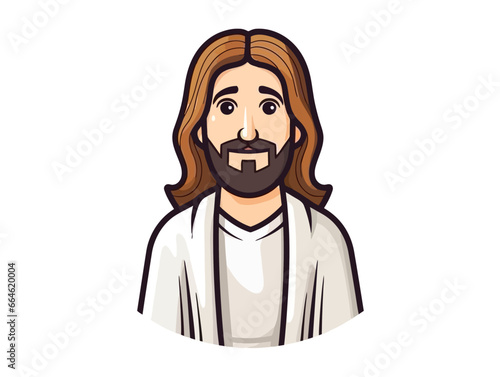 Doodle Icon of Christ the Bridegroom, cartoon sticker, sketch, vector, Illustration, minimalistic