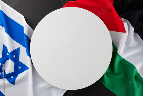 Bild auf Leinwand The essence of the Israeli-Palestinian dispute сoncept