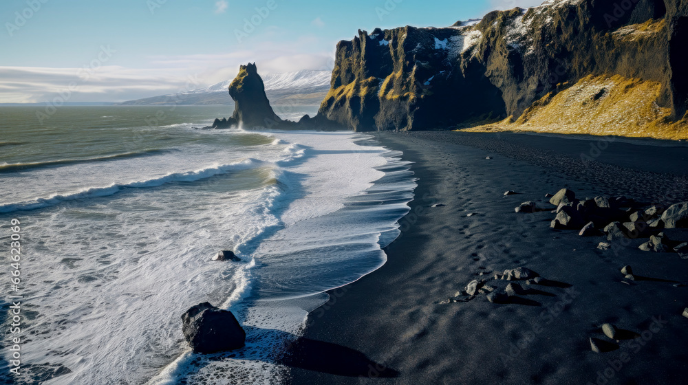 Natural scenery of Icelandic theme
