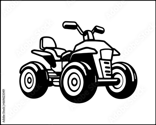 Motorcycle ATV Vector Scooter Bike Logo Pictogram Icon Sport Motorsport