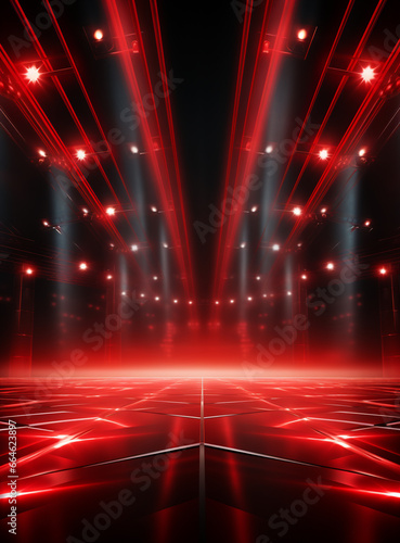 Background With Illumination Of Red Spotlights realistic image ultra hd high design