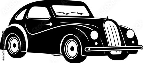Vintage Car Logo Vector Icon Fast Elegant
