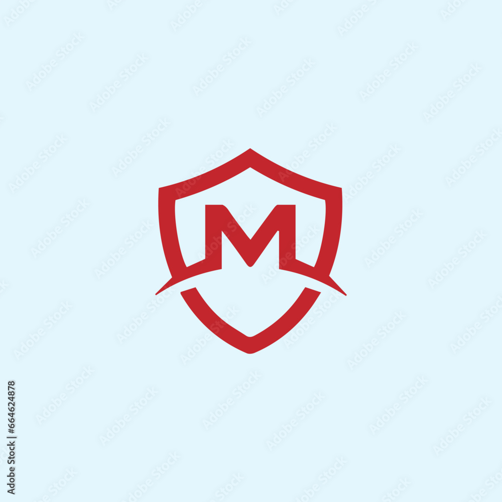 letters m logo design vector