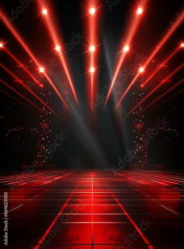 Backdrop With Illumination Of Red Spotlights For Flyers realistic image ultra hd high design