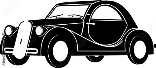 Vintage Car Logo Vector Icon Fast Elegant