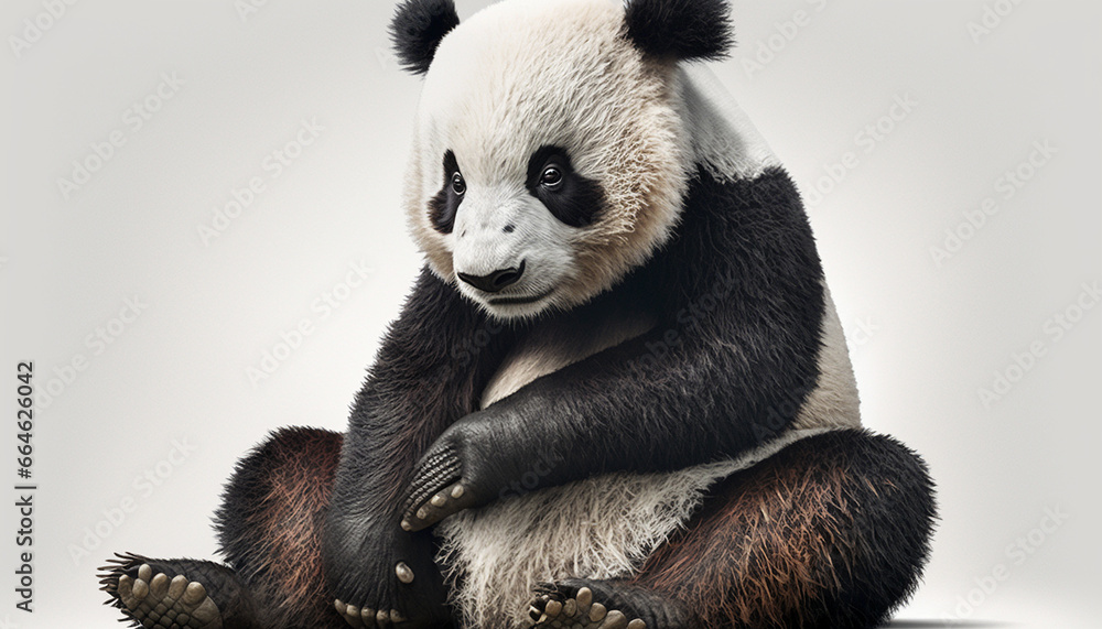 Sitting soft toy cute panda animal picture Sitting soft toy cute panda animal picture