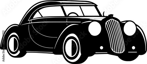 Vintage Car Logo Vector Icon Fast Elegant