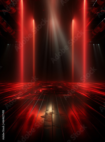 Backdrop With Illumination Of Red Spotlights For Flyers realistic image ultra hd high design photo