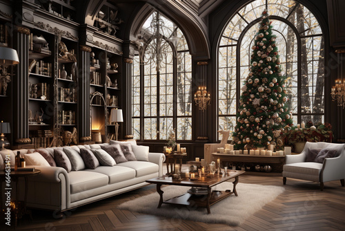 christmas-tree presents, christmas tree inside, christmas-tree home Generative AI 