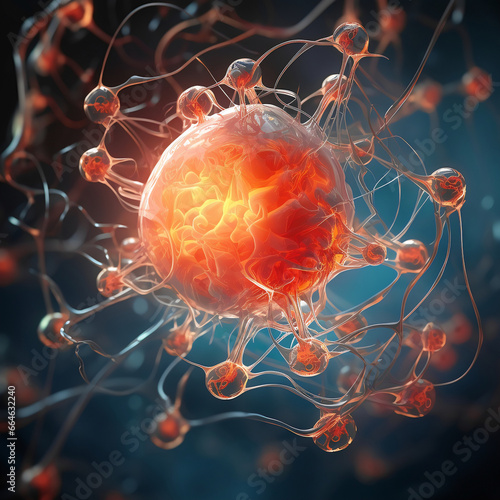 Medical science laboratory. Concept of virus and bacteria research