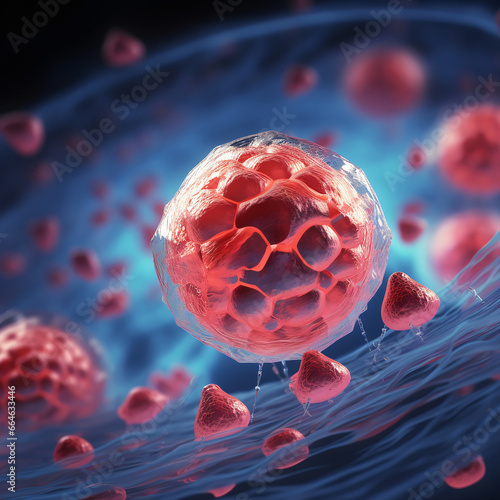 Medical science laboratory. Concept of virus and bacteria research