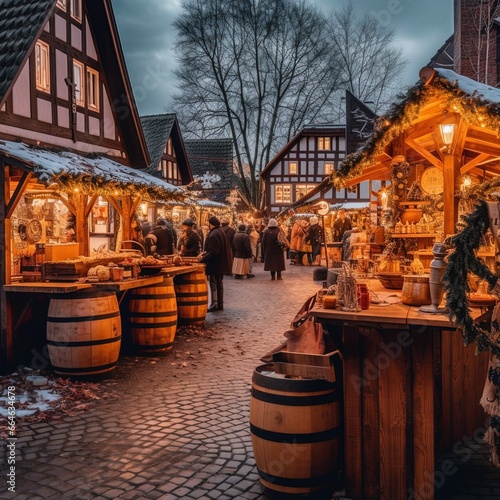 Christmas markets on the street © Thomas