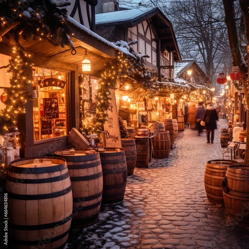 Christmas market in a small town  © Thomas