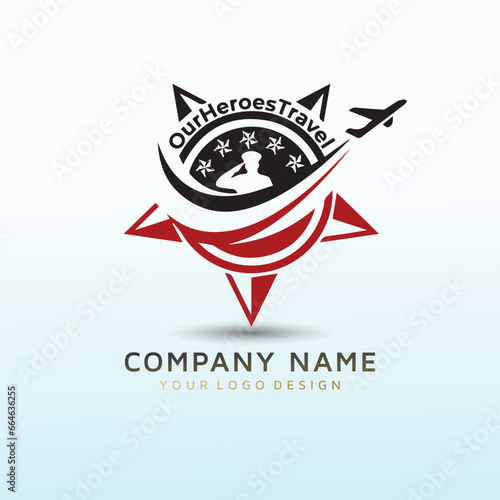 Design a Travel focused logo for the US Armed Forces