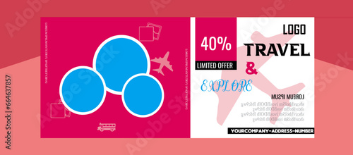 Travel social cover banner template