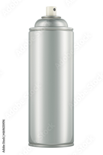 Spray paint can, 3D rendering isolated on transparent background