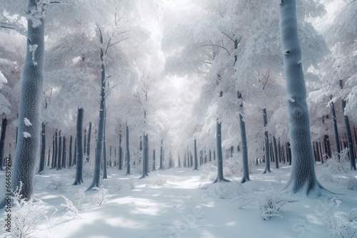 forest in winter, snow, landscape © Thomas
